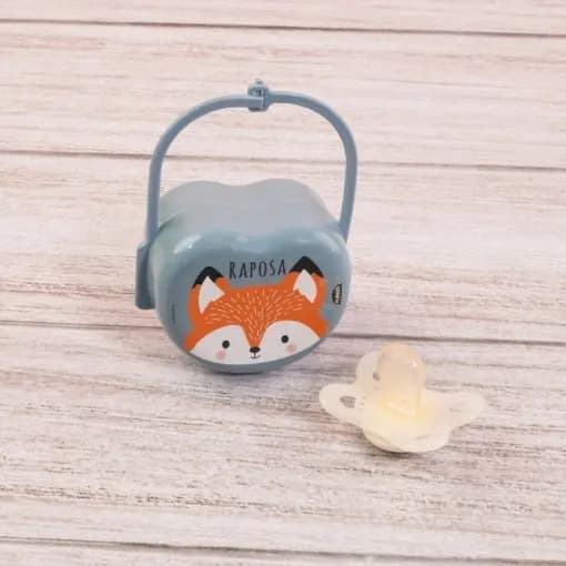 Porta Chupeta Bico De Plástico Bebê Com Alça