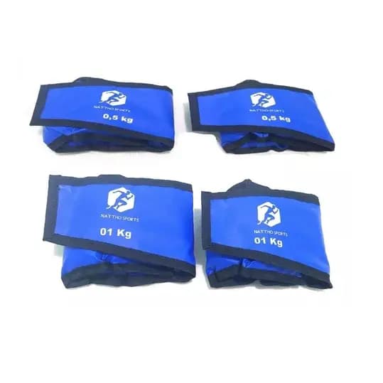 Kit Caneleira de Peso 0,500g / 01kg Fisioterapia / Tornozeleira de peso /crossfit / Treino de Perna /Treino Fuincional