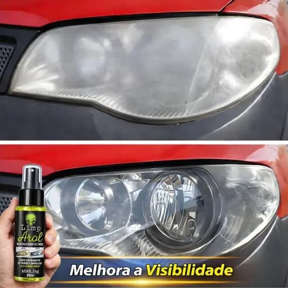Revitalizador De Farol - Não Precisa Polir Nem Lixar - Remove e Limpa Amarelado