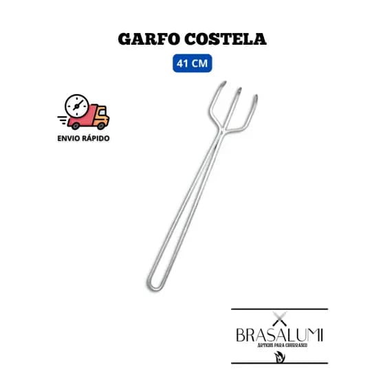 GARFO COSTELA 41CM EM AÇO