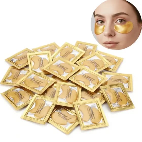 Kit Máscaras Colágeno Trata Olheiras Adesivo Antirrugas Gel Pads Skin Care Tratamento Olhos