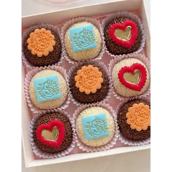 dia das mães aplique comestível para docinhos e mini donuts