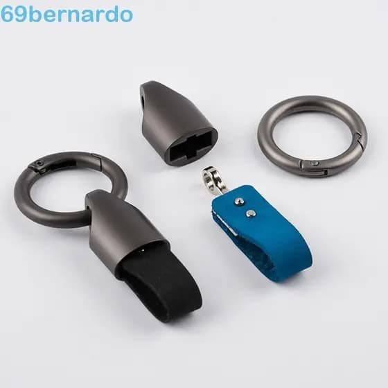 BERNARDO Porta-Chaves De Couro , Encantador De Para Carros Organizador De Criativo Pingente Fivela Redonda Acessórios