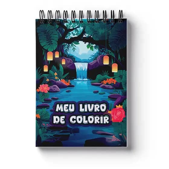 Livro de Colorir Flores e Mandalas Abstratos Antistress Capa Dura Pronta Entrega