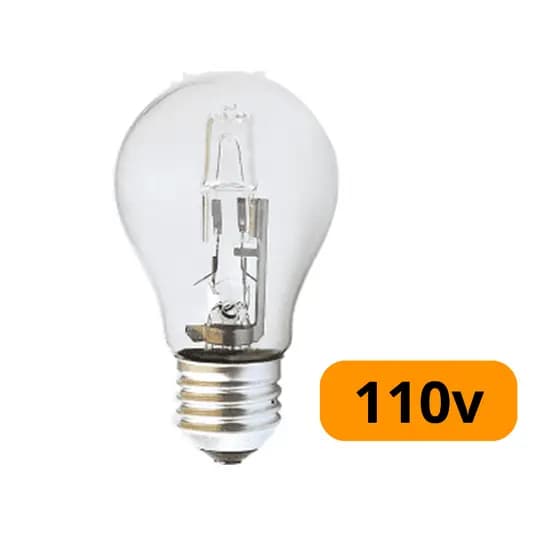 Kit 10 Lâmpadas Halógenas 127V 2800K Branco Quente E27 42W 70W 100W 120W