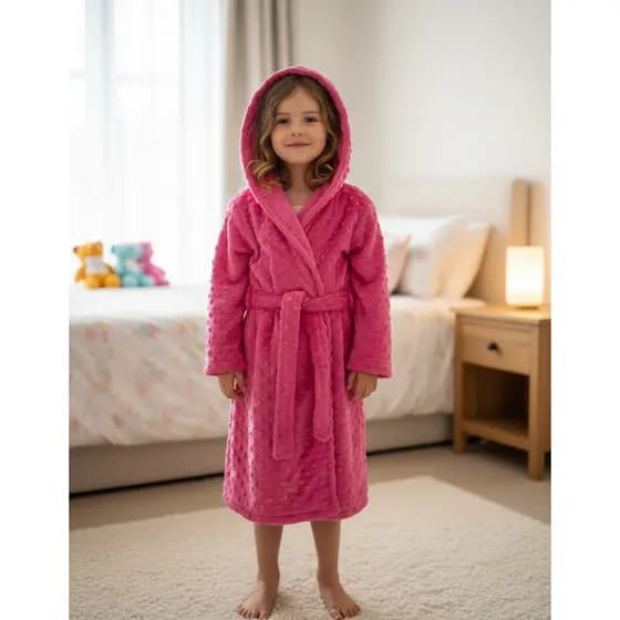 ROUPÃO COM CAPUZ INFANTIL TECIDO FLEECE MANTA PIPOQUINHA PELUDINHO EXTRA MACIO VESTE BABY