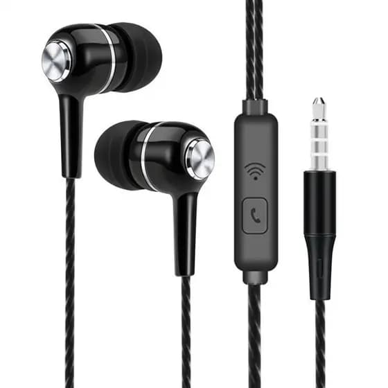 Fone de Ouvido Earphones Stereo P2 Microfone VPB S12 6D Graves Jogos S10, S9, S8, S7 e Android ios
