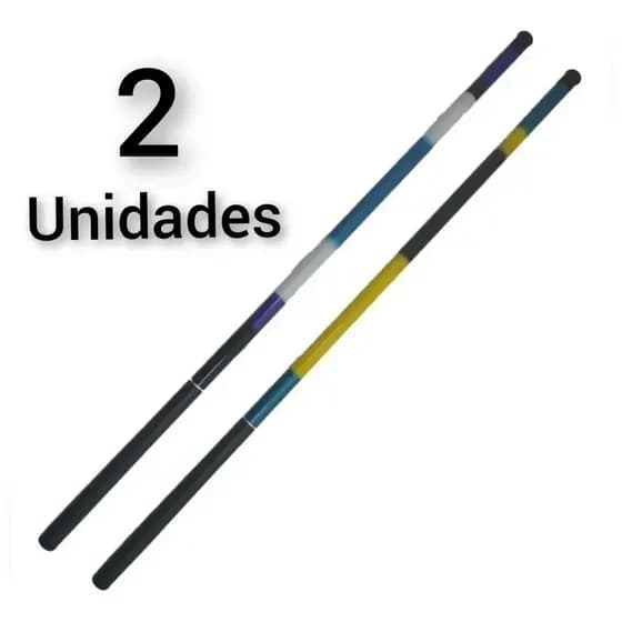 2 Vara De Mao Retratil Telescopica 3,6m E 4m Fibra De Vidro