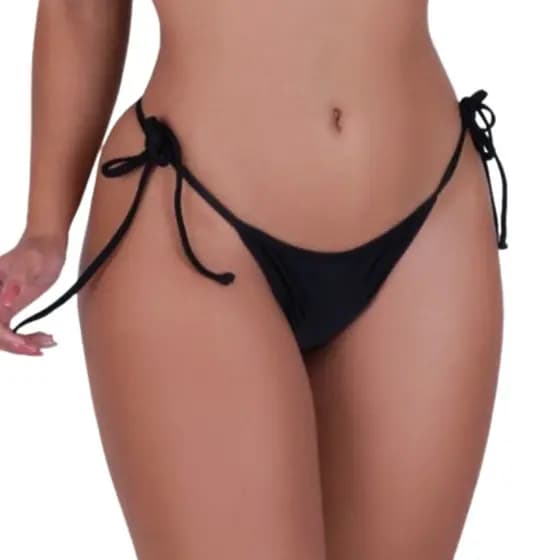 Calcinha com Cordinhas Para Melhor Ajuste ao Corpo Roupa de Banho Moda Praia