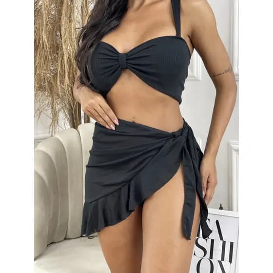 Saia Pareo Babados Saida De Praia Moda Praia Verão