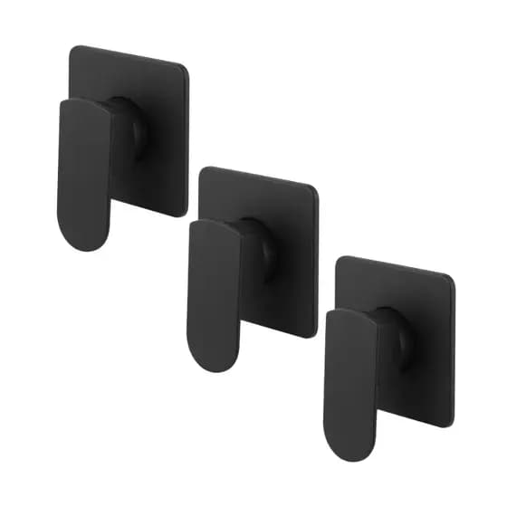 3 Acabamento P/ Registro Deca Monocomando Onix Black