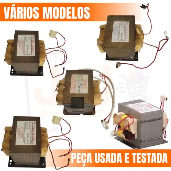 Transformador Trafo Alta Tensão para Micro-ondas Peça Usada /reuso Testado e funcionando 127v / 220v