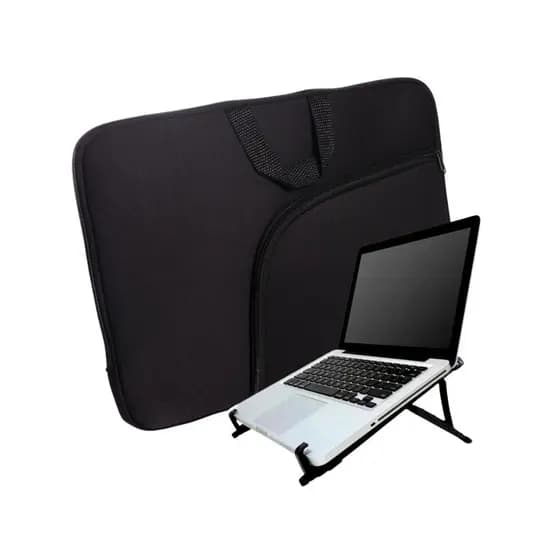 Capa Case Pasta Case Notebook 15,6 Polegadas + Suporte Apoio Notebook Kit Completo