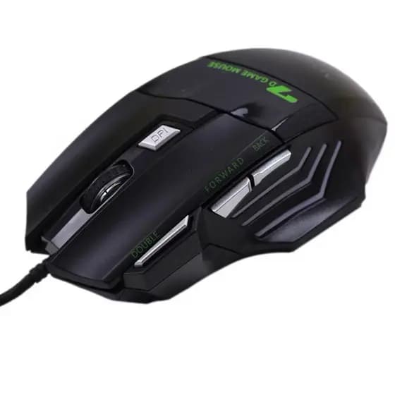 Mouse Gamer AOAS K90 USB 7 Botões 3200 DPI Ajustável LED Ergonômico para PC e Notebook