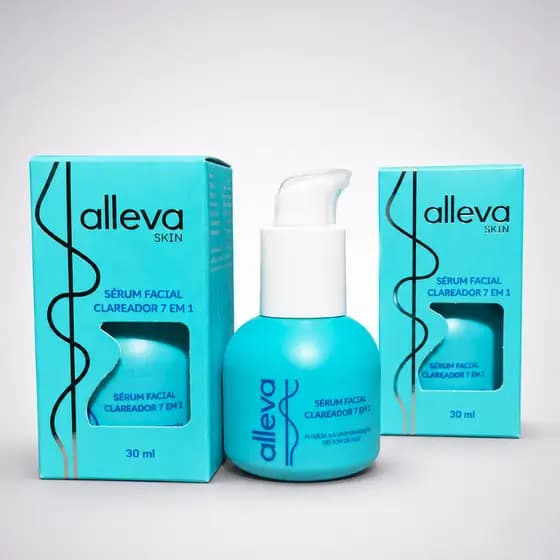 Sérum Facial Clareador 7 em 1 Alleva Skin Uniformiza Tom da Pele tratamento facial,clareador facial