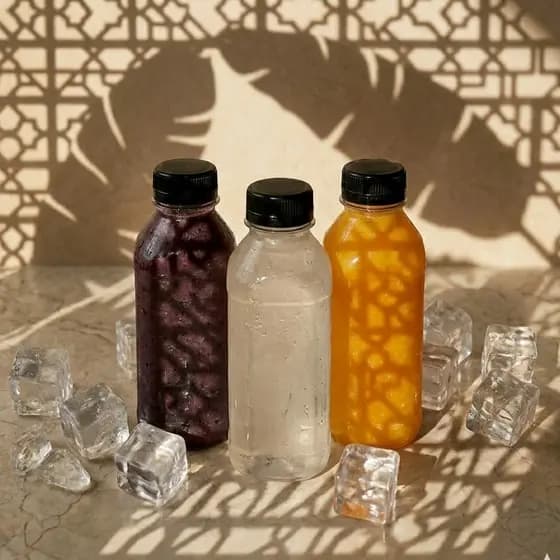 Kit Garrafas PET 200ml/300ml/500ml Premium com Tampa – Suco, Detox & Caldo de Cana + Envio Imediato