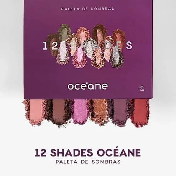 Paleta de Sombras - 12 Shades Océane Purple 26,5g