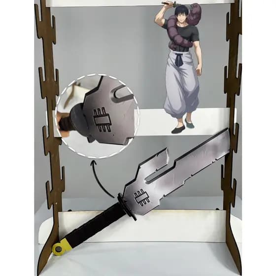 Réplica de Espada Jujutsu Kaisen em MDF – Perfeita para Cosplay e Coleção