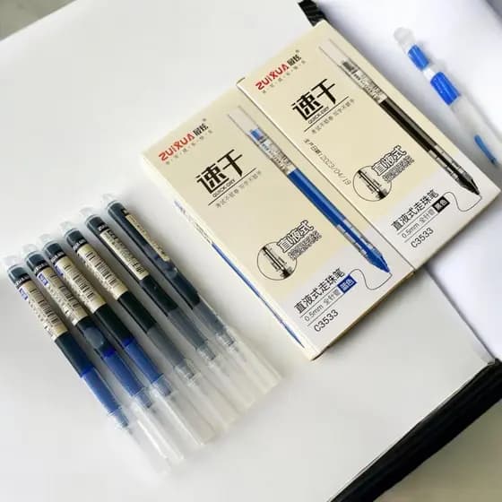Caneta Líquida Reta 0.5mm /Tinta Escrita PRETA OU AZUL