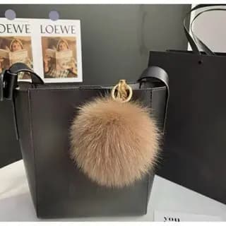 Chaveiro Pompom 10cm Pelúcia Felpudo Redondo Bolinha