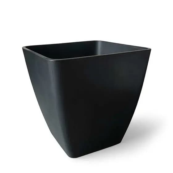 Vaso Plástico Kit 2 Elegante 3800ML Decoração Plantas Decoração Casa Sala Quarto Cor Preto