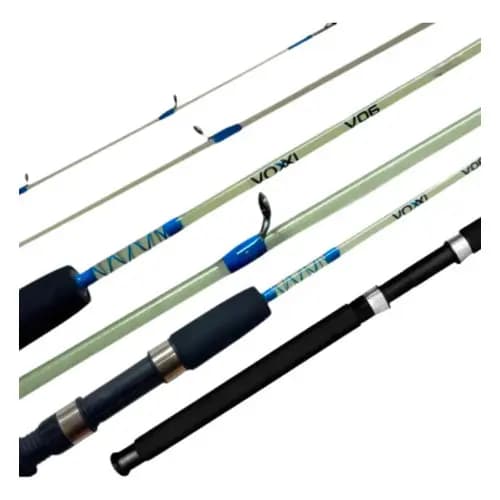 Vara De Pesca Molinete V06 Voxxi 1,50m 2 Partes 05-25 Lbs Azul