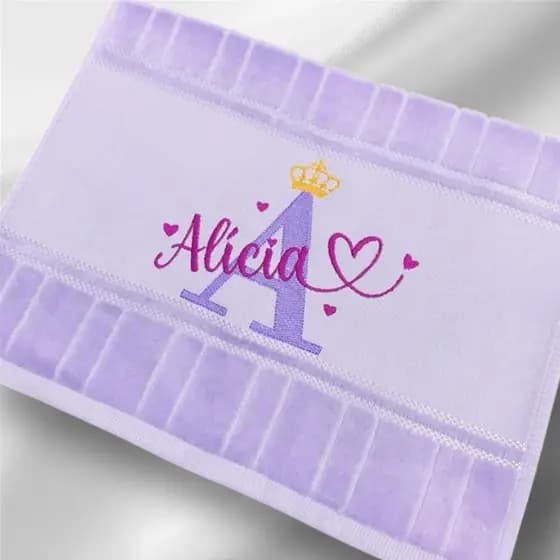 Toalha Personalizada Bordada Com Nome