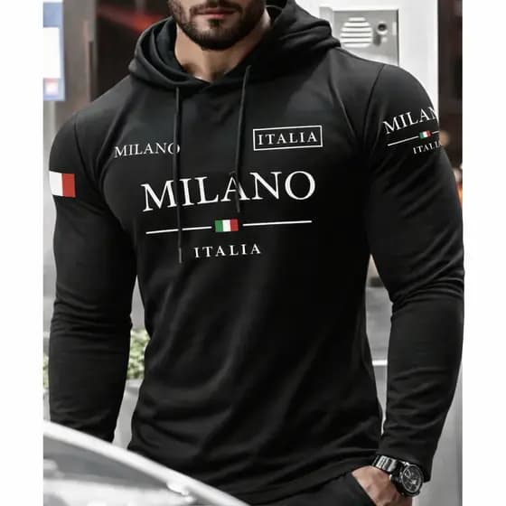 Camisa Camiseta Capuz Manga Longa malha blogueiro estilo treino academia passeio frio