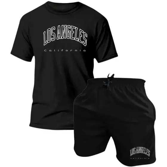 Kit Camisa Bermuda Lançamento Estampada Mauricinho Praia Esporte