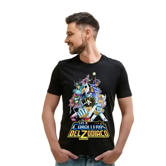 camiseta infantil e adulto Cavaleiros dos Zodíaco 100% algodão blusa unissex envio imediato