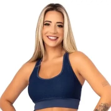 Top Academia Fitness Suplex Feminino Com Sustentação Nadador