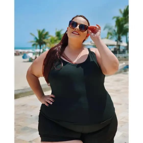 Regata Alcinha Blusa Feminina Plus Size G1 G2 G3 G4 G5