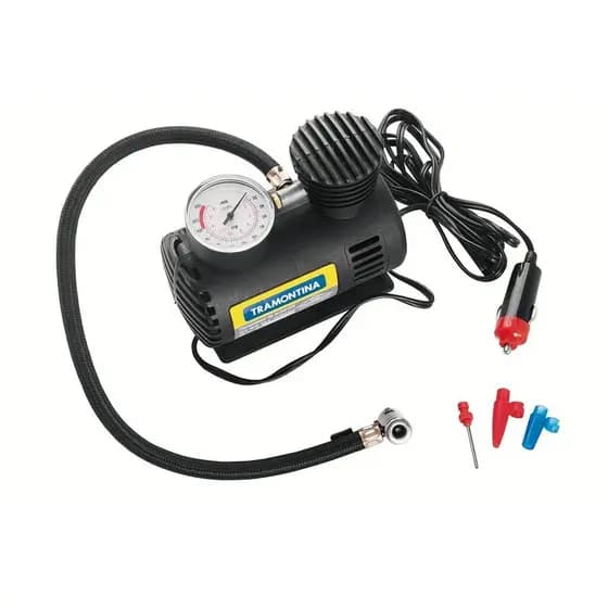 Mini Compressor de Ar Portátil 12V 300Psi 50W Tramontina