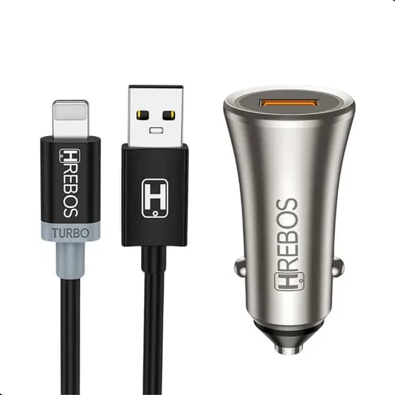 Kit Carregador Veicular Usb Turbo Rápido 18w C/ Cabo Lightning 3.0a