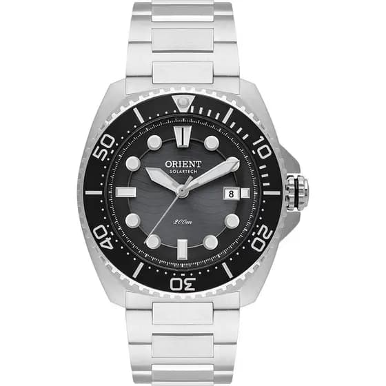Relógio Masculino Orient Solartech Diver Prata Analógico