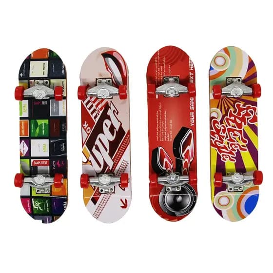 Skates de Dedo, Scooter, Cabe no Bolso, Kit Com 4, Colecionáveis Extremo e Radical Toyng