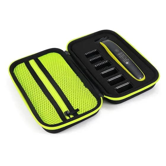 Estojo Case Rígido AEGIUM para Barbeador Philips OneBlade EVA Protetor Preto Viagem Impermeável Pro
