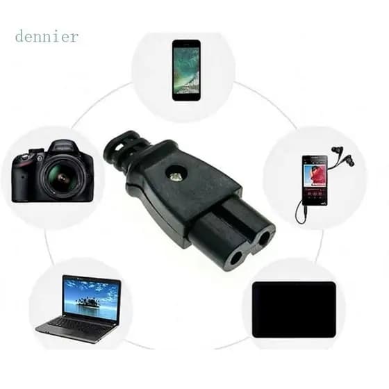 C8 Male Power Socket C8 Panel Mount Plug Adapter For Easily Power Control