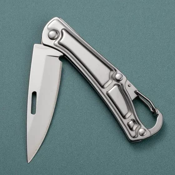 Canivete Para Bolso Inox Chaveiro