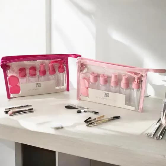 kit Viagem 9 Peças em Plástico- Multiarte