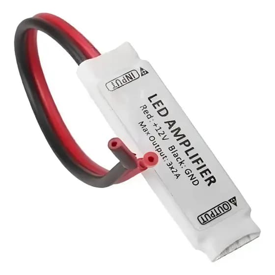 Amplificador Fita Led Rgb Conector Repetidor
