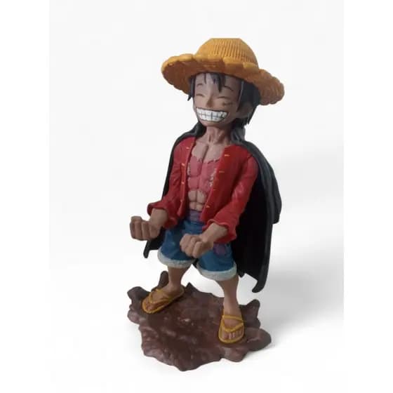 Monkey D Luffy One Piece V2 - Figura de Ação e Suporte de Controle 24cm