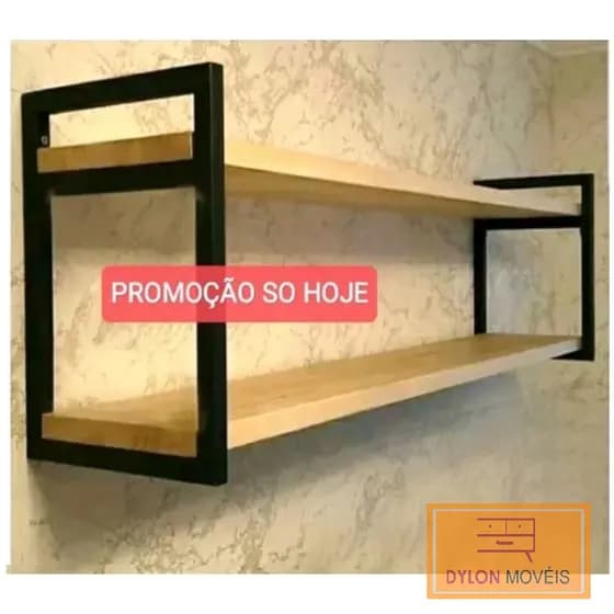 Prateleiras/ nicho estilo Industrial(ferro e madeira ou so ferro) escolha a sua melhor opção
