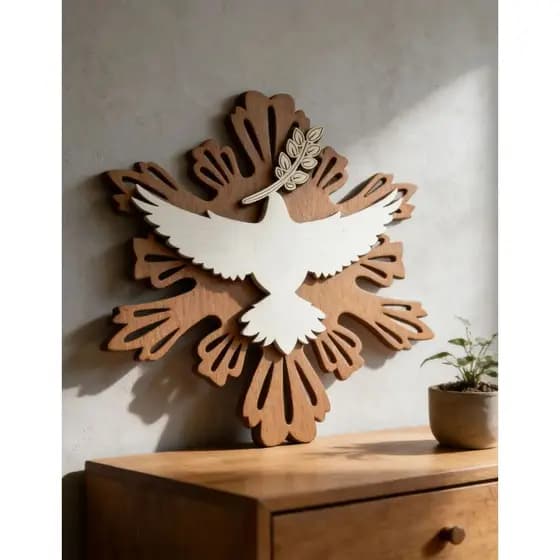 Espírito Santo Em Mdf Decorativo Batismo 0709 3