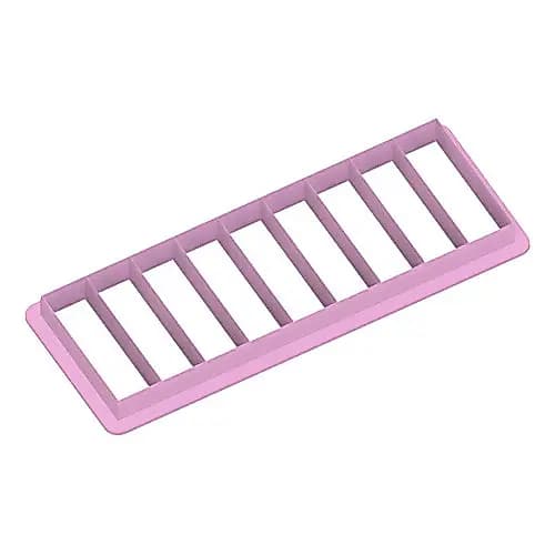 Marcador De 9 Fatias De Bolos E Tortas 30x10 Cm Retangular 9