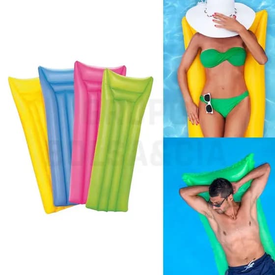 Boia Colchão Inflável Piscina Liso Para Tomar Sol Se Bronzear Ref- 008