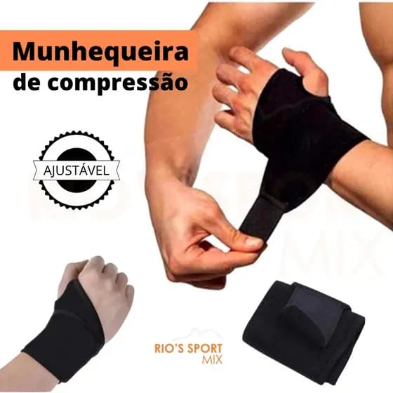 Munhequeira De Compressão Tendinite Polegar Protetor de Pulso Ajustável 8817