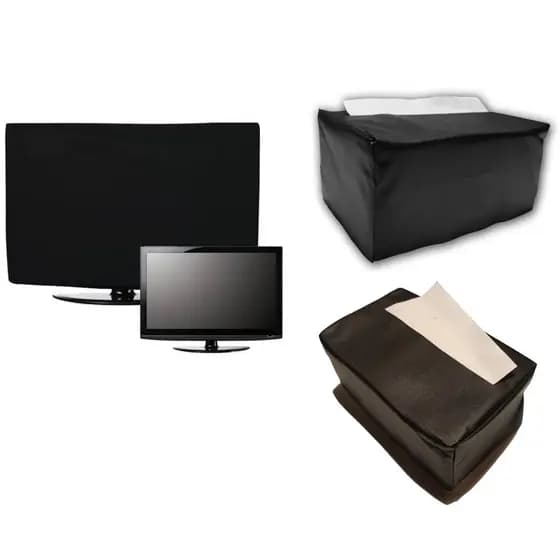 Kit 2 Capas Monitor 20 e Impressora C/Bolso Papel A4 Canon MG3510 Impermeável