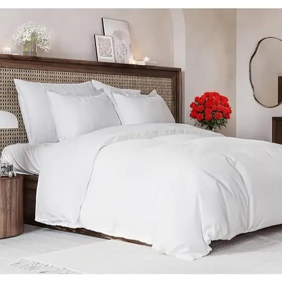 Capa De Edredom Queen Avulsa 2,40 x 2,60 200 Fios Algodão Com Zíper Duvet