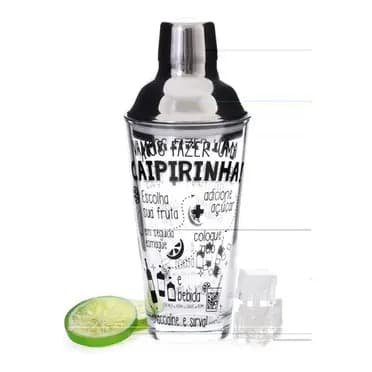 Coqueteleira De Inox E Vidro